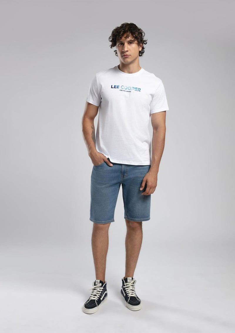252 Lcm 242039 Erkek Beyaz O Yaka T-shirt