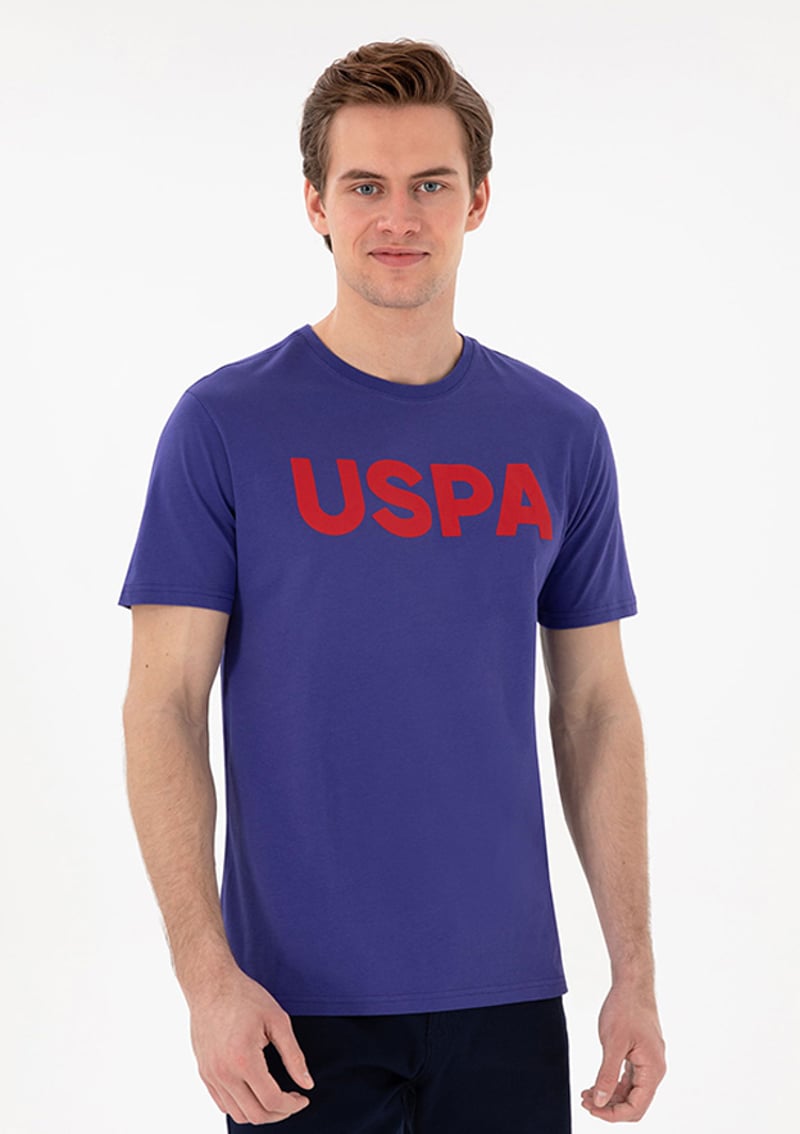 T117020279.2084588 Erkek Mavi Basic T-shirt