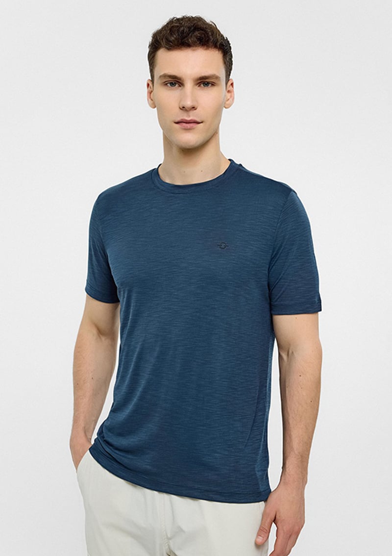 B34T10051 Erkek Lacivert Regular T-shirt
