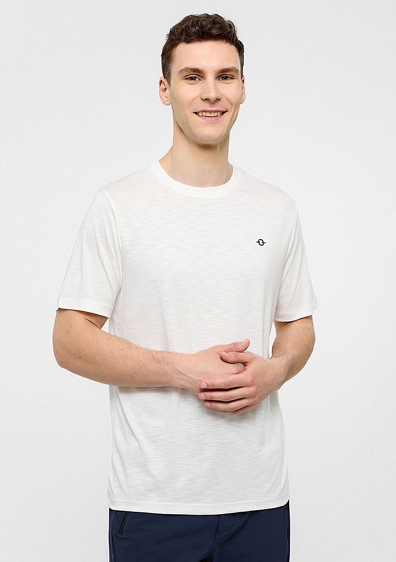 B34T10051 Erkek Beyaz Regular T-shirt