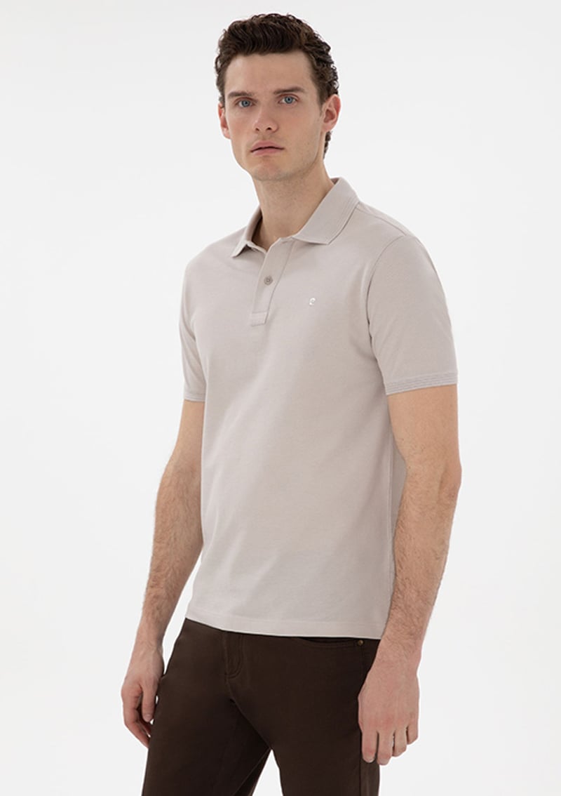 T117001040.2131539 Erkek Bej T-shirt