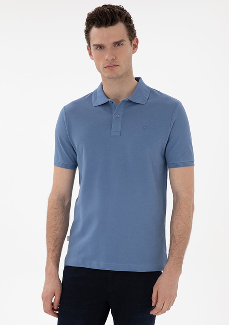 T117001066.2131539 Erkek Mavi T-shirt