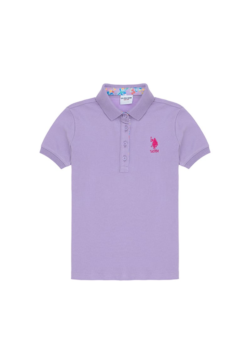 T117018950.2088490 Kız Çocuk Mor Basic T-shirt