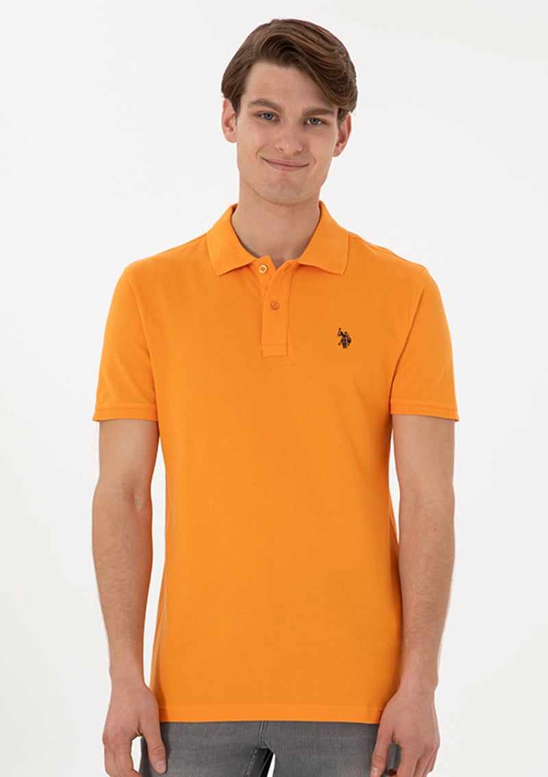 T117027790.2084151 Erkek Turuncu Basic T-shirt