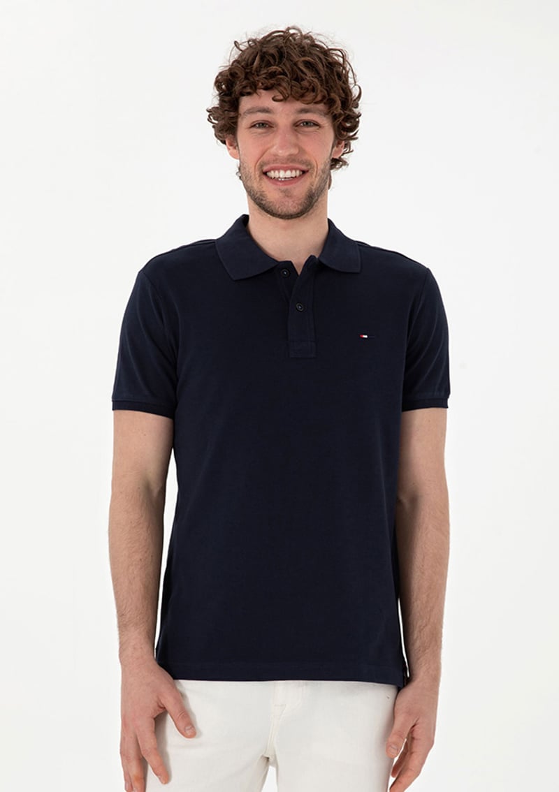 T117019902.2083944 Erkek Lacivert Basic T-shirt