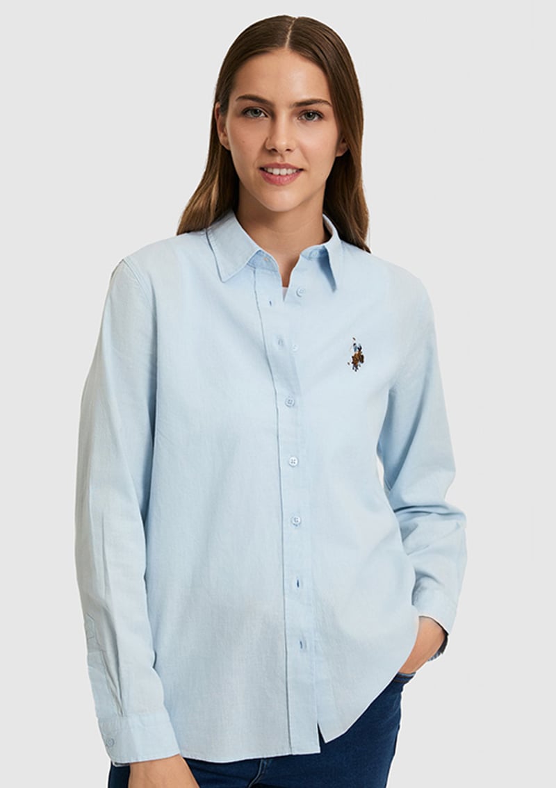 T117227409.Pu-8737 Kadın Mavi Gömlek