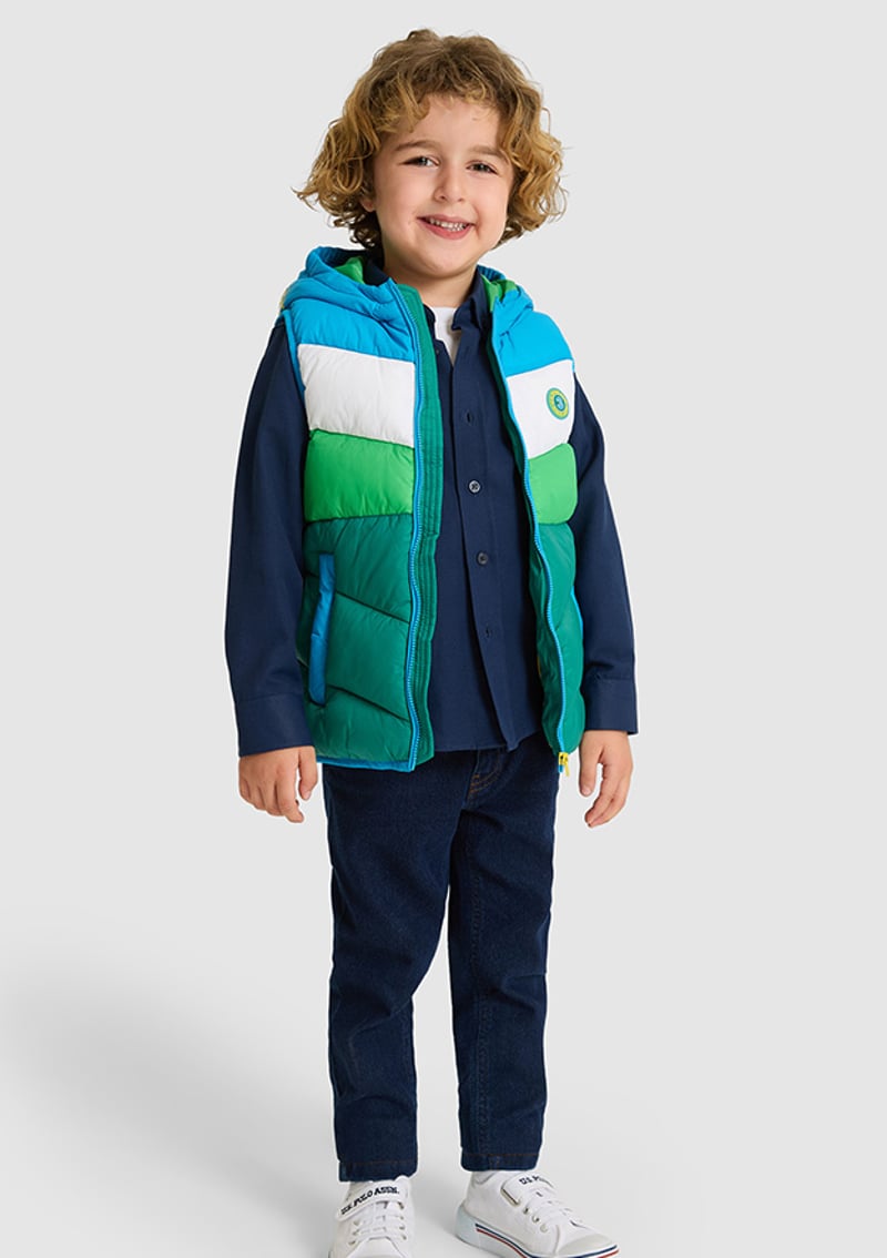 T117169086.Pu-9520 Erkek Çocuk Yeşil Yelek