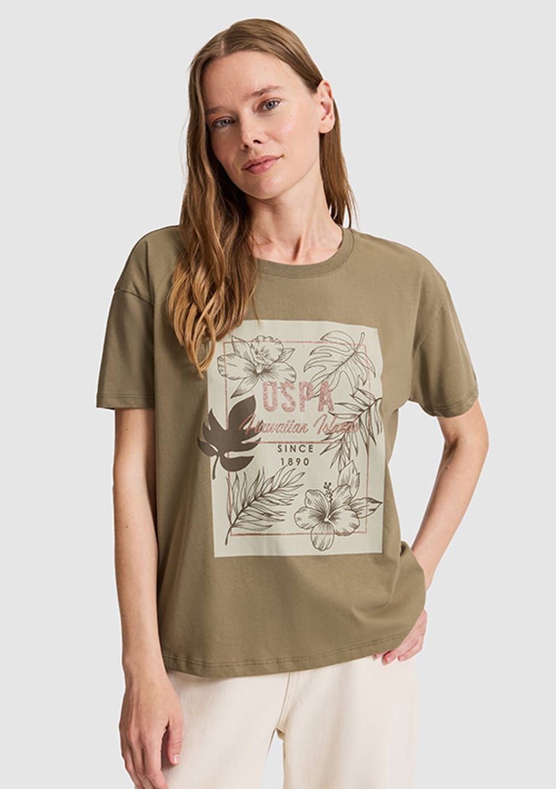 T117214717.Pu-10055 Kadın Yeşil T-shirt