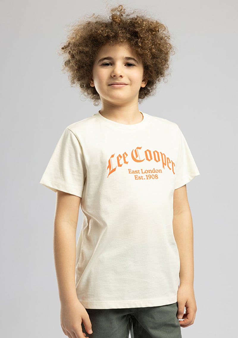 262 Lcb 242002 Erkek Çocuk Beyaz O Yaka T-shirt