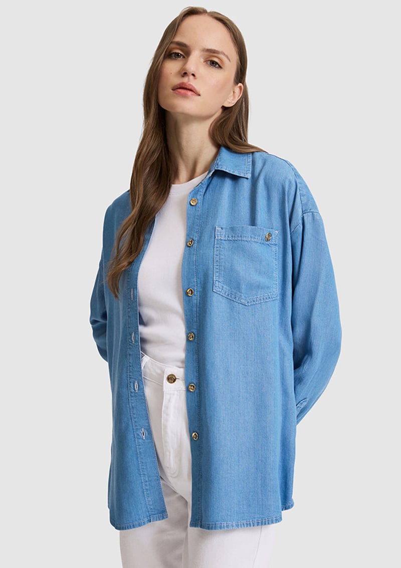 T117242774.Pu-10175 Kadın Mavi Gömlek