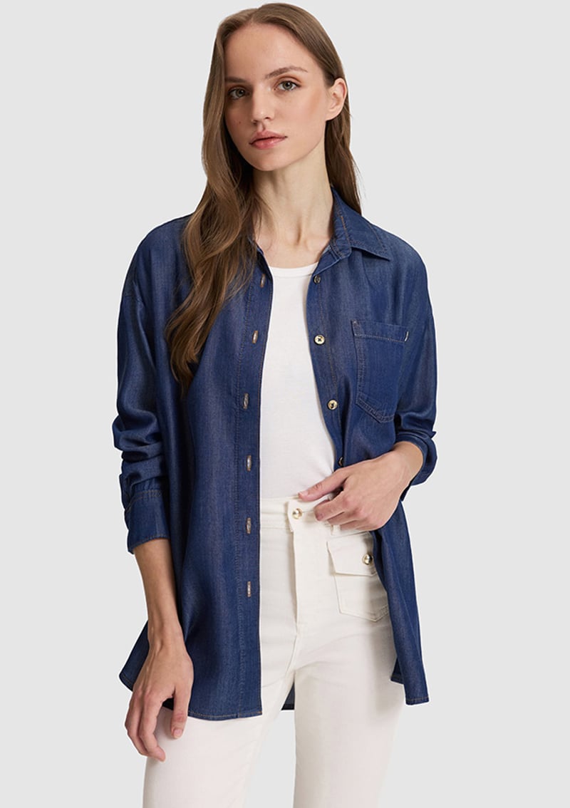 T117242916.Pu-13558 Kadın Mavi Gömlek