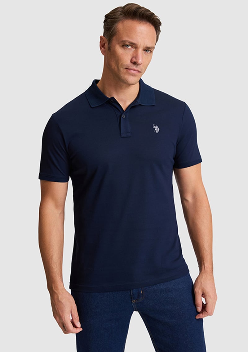T117223457.Pu-8770 Erkek Lacivert Polo Yaka T-shirt