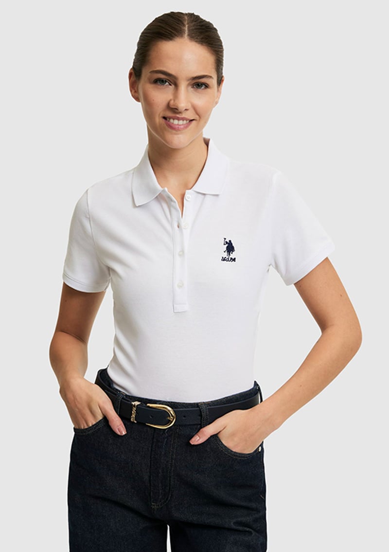 T117237602.Pu-8814 Kadın Beyaz Basic T-shirt