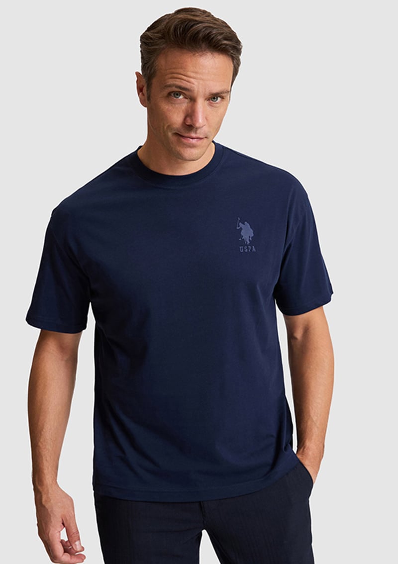 T117215781.Pu-11947 Erkek Lacivert T-shirt