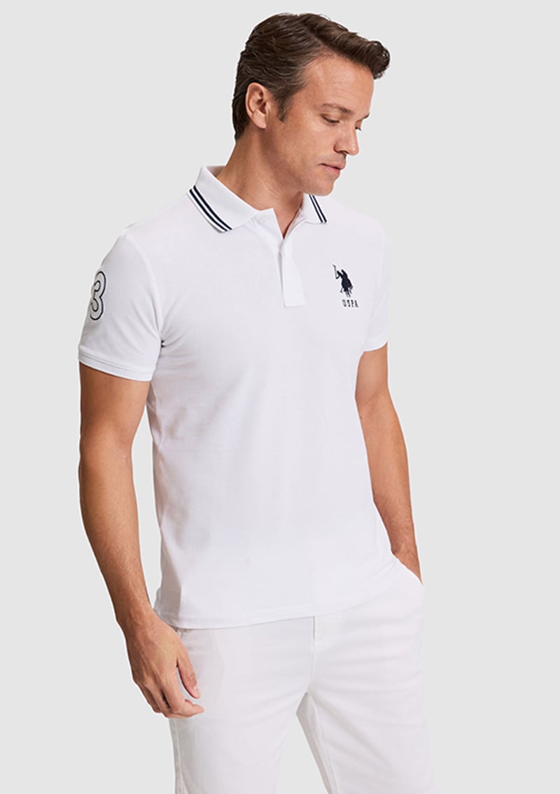 T117229664.Pu-8728 Erkek Beyaz Basic T-shirt
