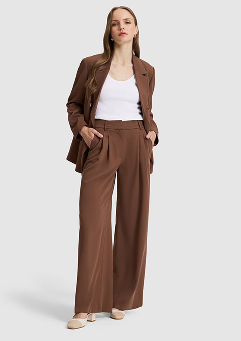 T117243921.Pu-8607 Kadın Kahverengi Pantolon