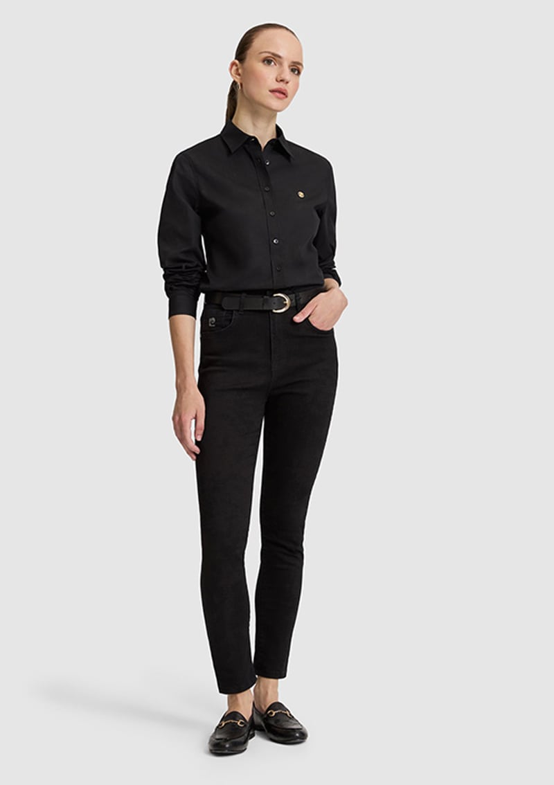 T117242744.Pu-13145 Kadın Siyah Jean Pantolon