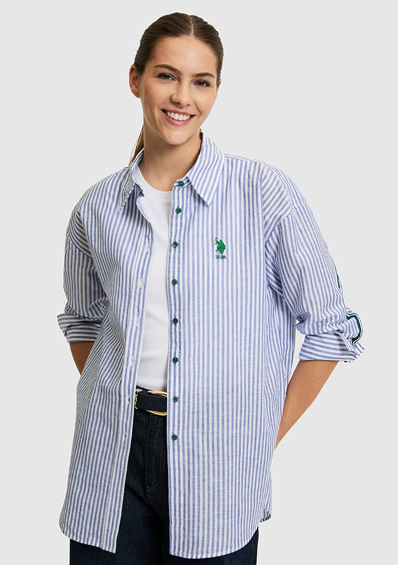 T117232283.Pu-8839 Kadın Mavi Gömlek