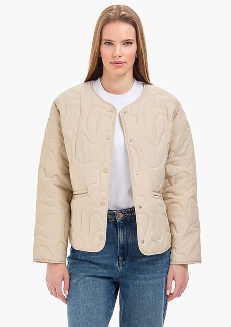 T117177735.Pu-8924 Kadın Bej Mont