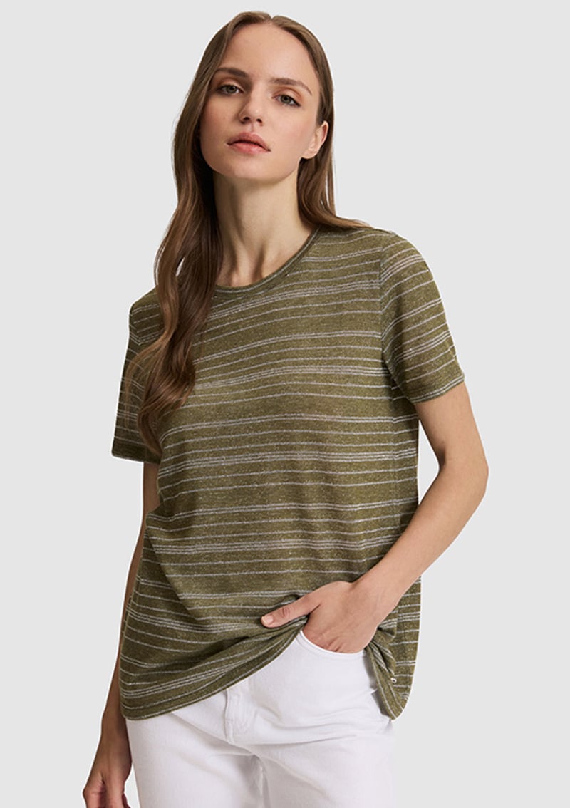 T117242450.Pu-12982 Kadın Yeşil Regular T-shirt