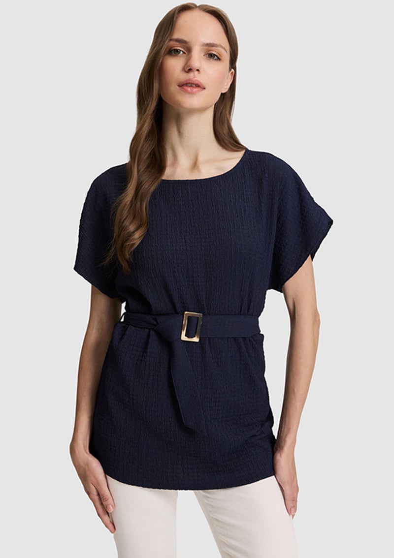 T117242440.Pu-9156 Kadın Lacivert T-shirt