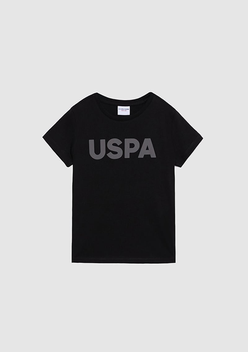T117221486.Pu-8660 Erkek Çocuk Siyah Basic T-shirt