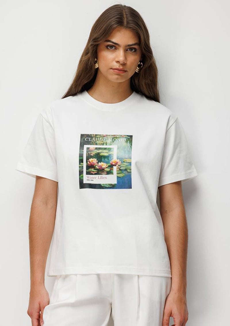 M2Mz1030180038 Kadın Baskılı T-Shirt