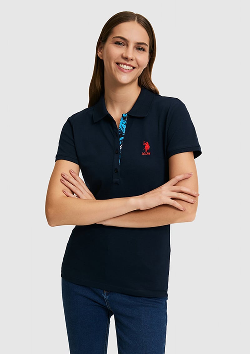 T117268845.Pu-8814 Kadın Lacivert Basic T-shirt