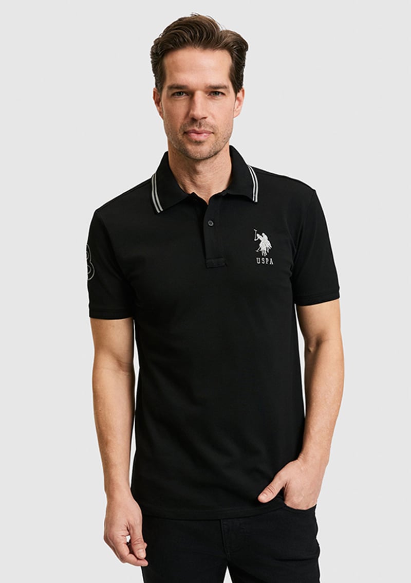 T117229677.Pu-8728 Erkek Siyah Basic T-shirt