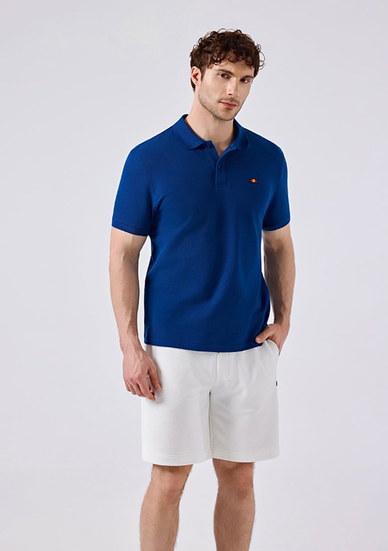 6Sm5044 Erkek Mavi Polo Yaka T-shirt