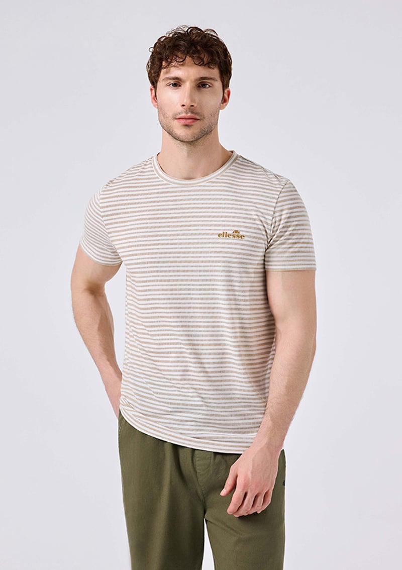 6Sm5021 Erkek Bej T-shirt