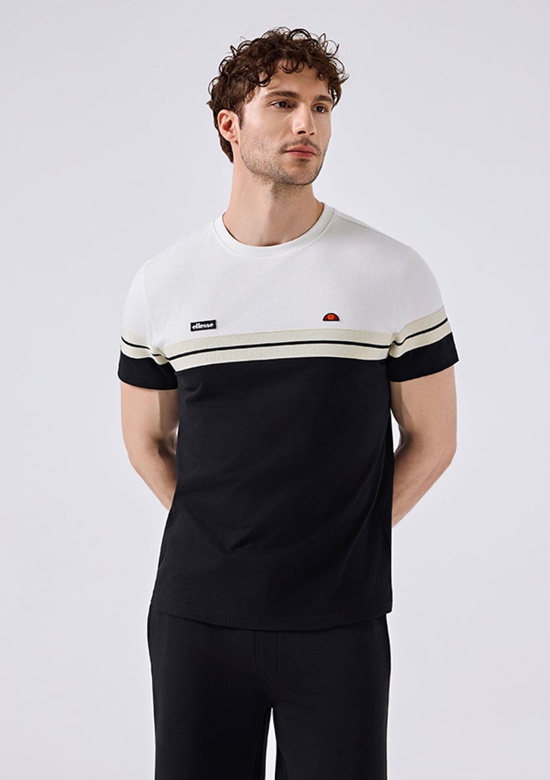 6Sm5014 Erkek Siyah Baskılı T-shirt