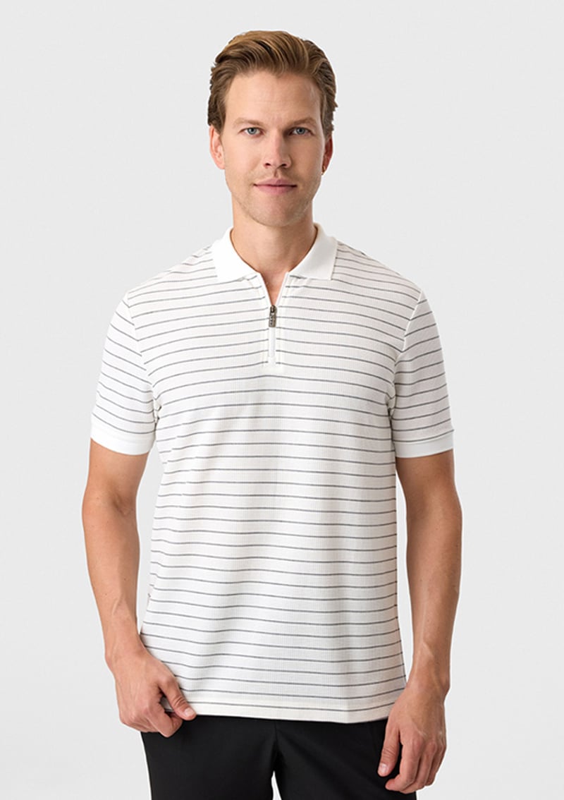 Bts1006500000 Erkek Beyaz Polo Yaka T-shirt