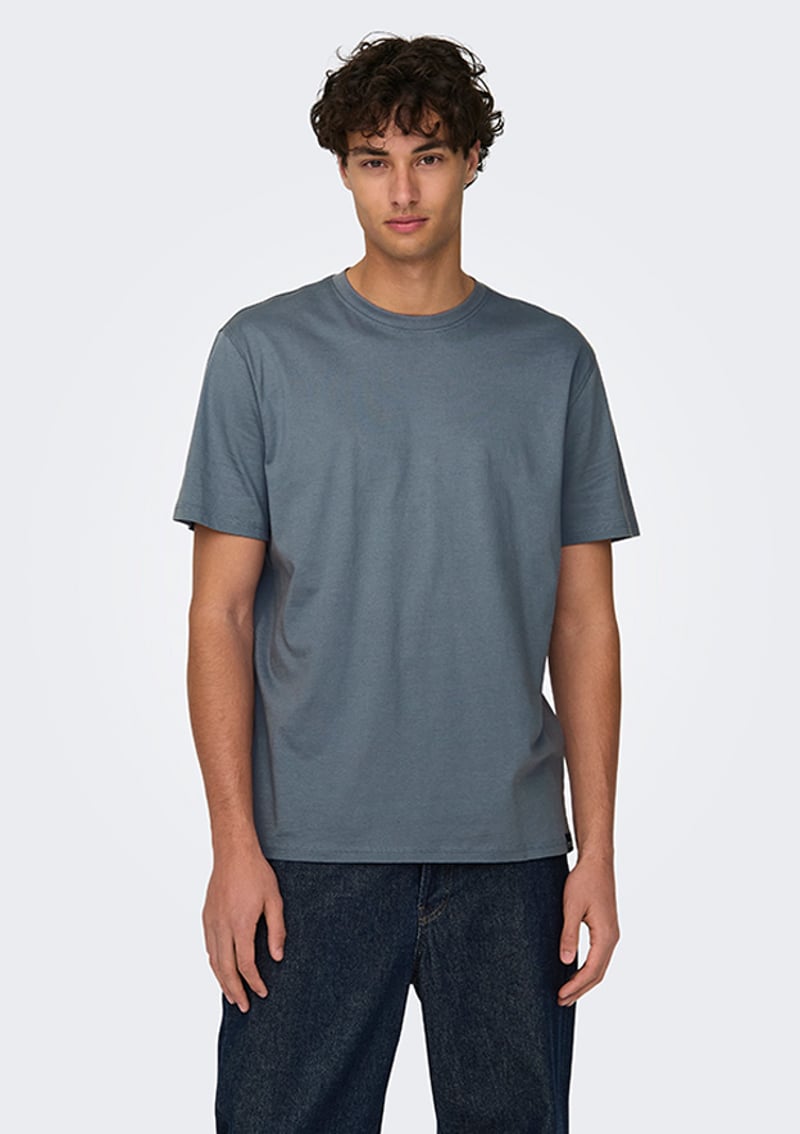 22025208 Erkek Bisiklet Yaka T-Shirt