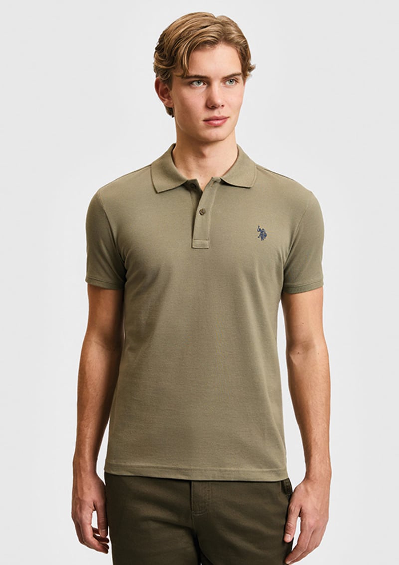 T117220650.Pu-8731 Erkek Yeşil Basic T-shirt