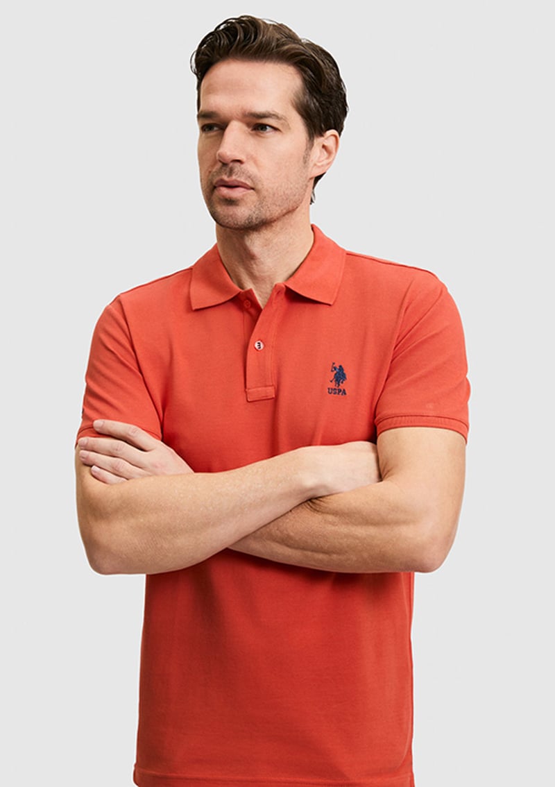 T117219781.Pu-8779 Erkek Turuncu Basic T-shirt