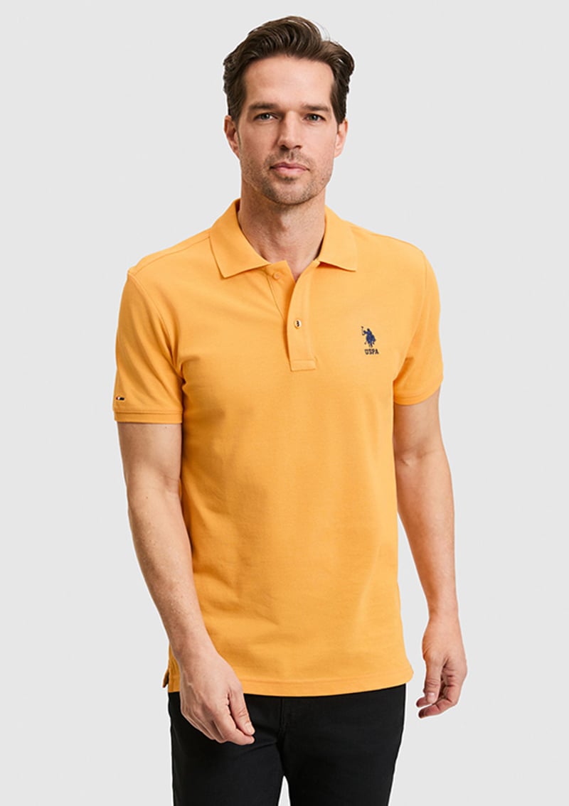 T117219706.Pu-8779 Erkek Turuncu Basic T-shirt
