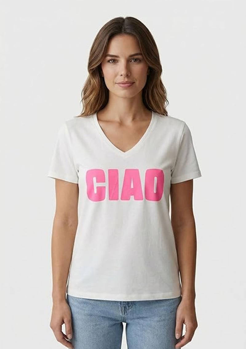 15371774 Kadın V Yaka T-Shirt