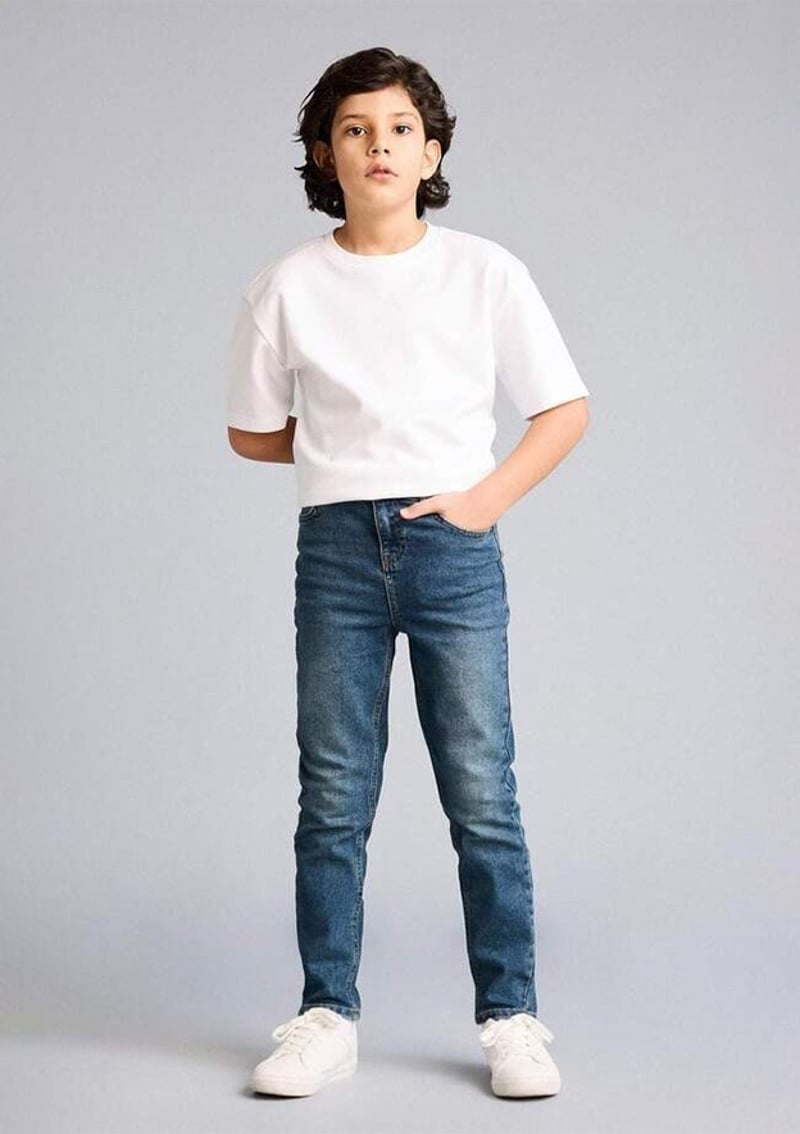 F8437A8Dfa1 Erkek Çocuk Yeşil Jean Pantolon