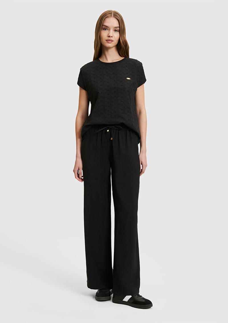 T117235167.Pu-9812 Kadın Siyah Pantolon