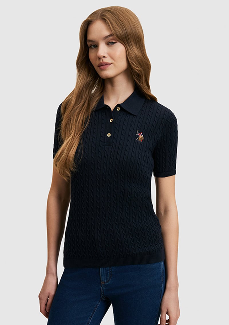 T117209650.Pu-9103 Kadın Lacivert Kazak