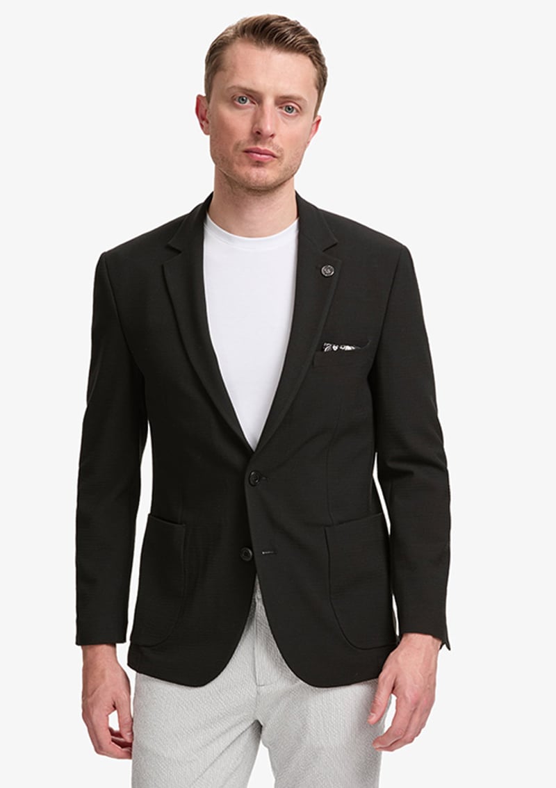 T117246054.Pu-13128 Erkek Siyah Ceket