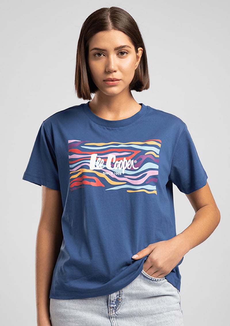 262 Lcf 242013 Kadın Lacivert O Yaka T-shirt