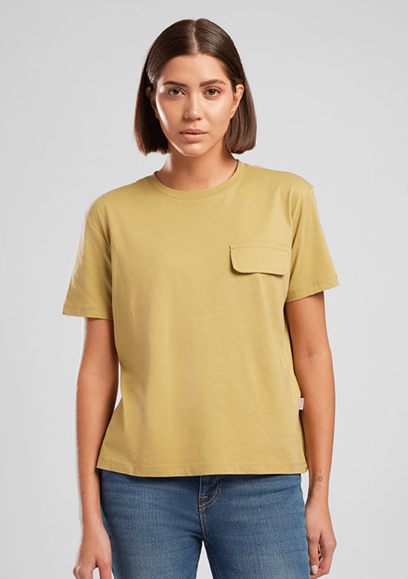 262 Lcf 242022 Kadın Yeşil O Yaka T-shirt