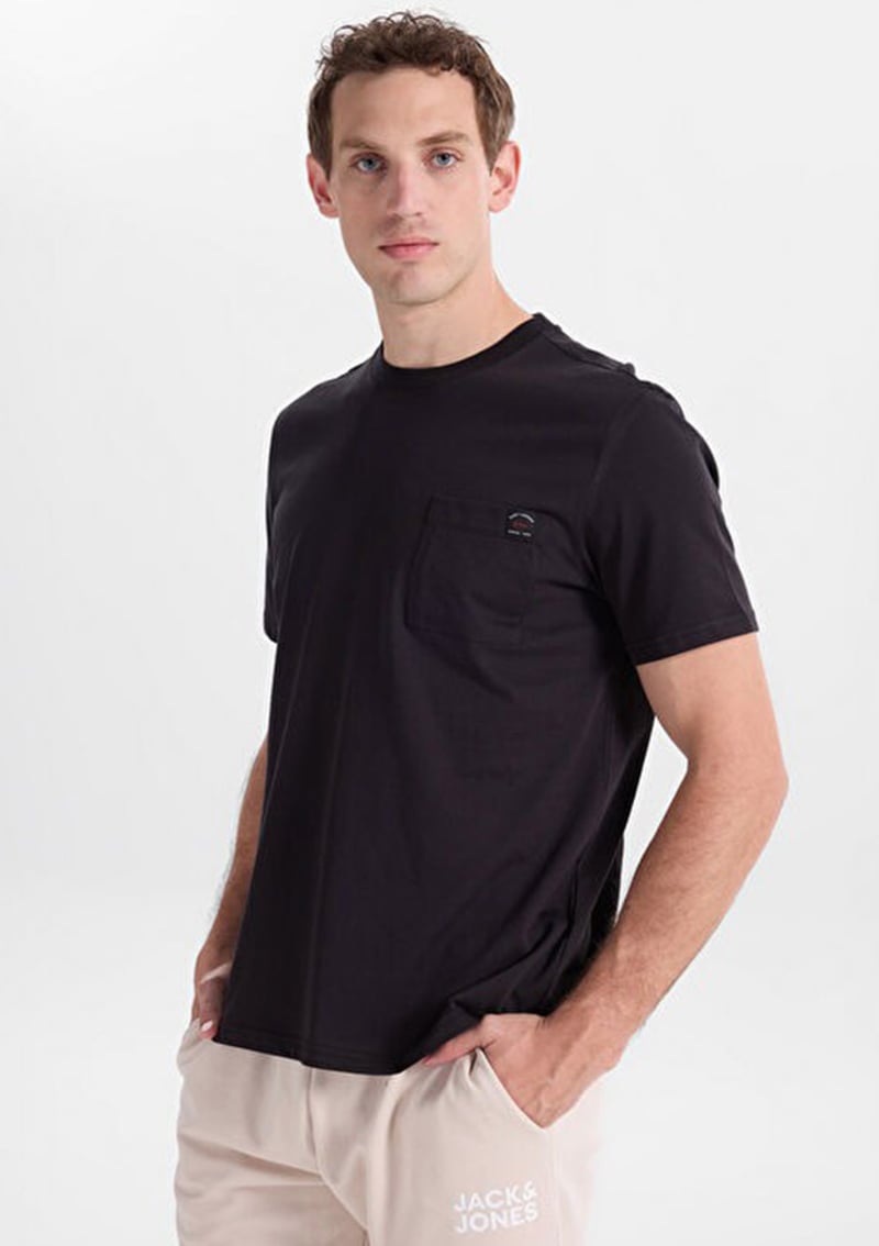 262 Lcm 242003 Erkek Siyah O Yaka T-shirt