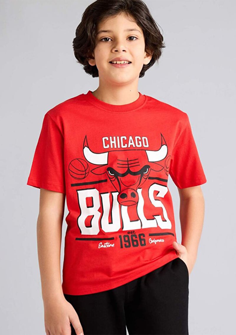 G7615A8Dfa Erkek Çocuk Kırmızı Kısa Kol T-shirt