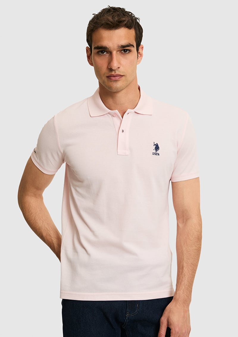 T117219856.Pu-8779 Erkek Pembe Basic T-shirt
