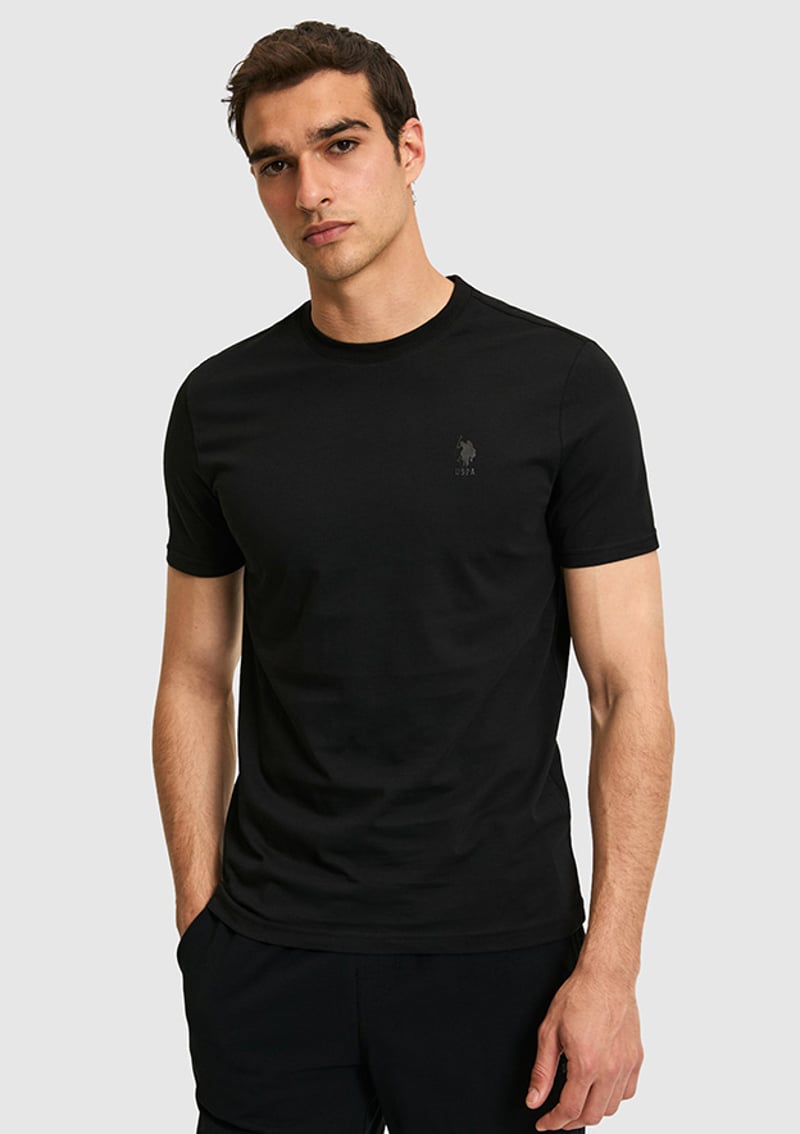 T117211561.Pu-11922 Erkek Siyah Basic T-shirt