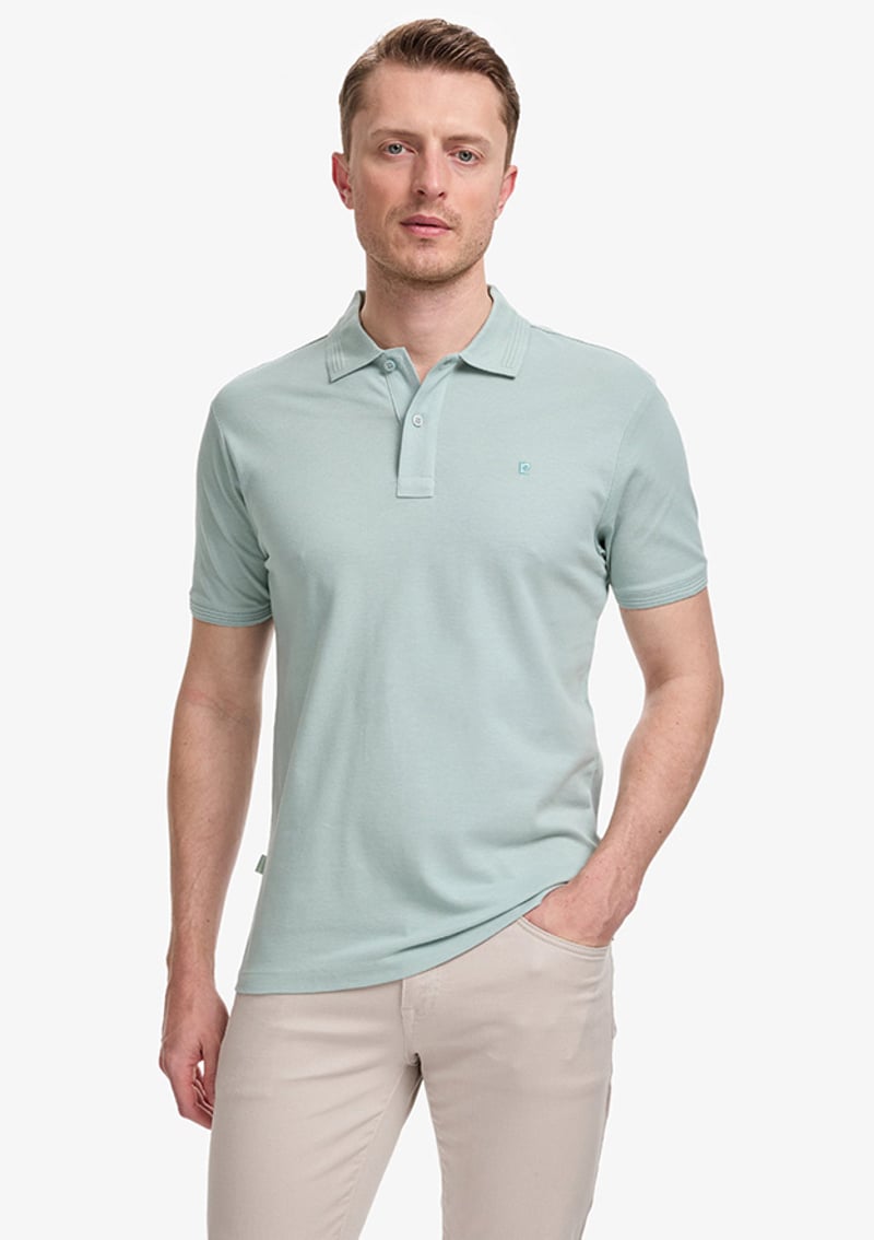 T117186390.Pu-8962 Erkek Yeşil Basic T-shirt