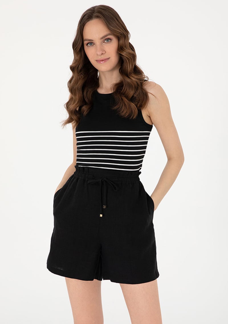 T117061152.2171215 Kadın Siyah Regular T-shirt
